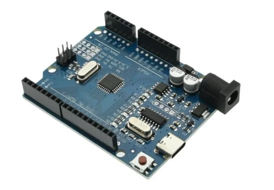 Arduino UNO R3 compatible USB-C incl. câble et header pins.