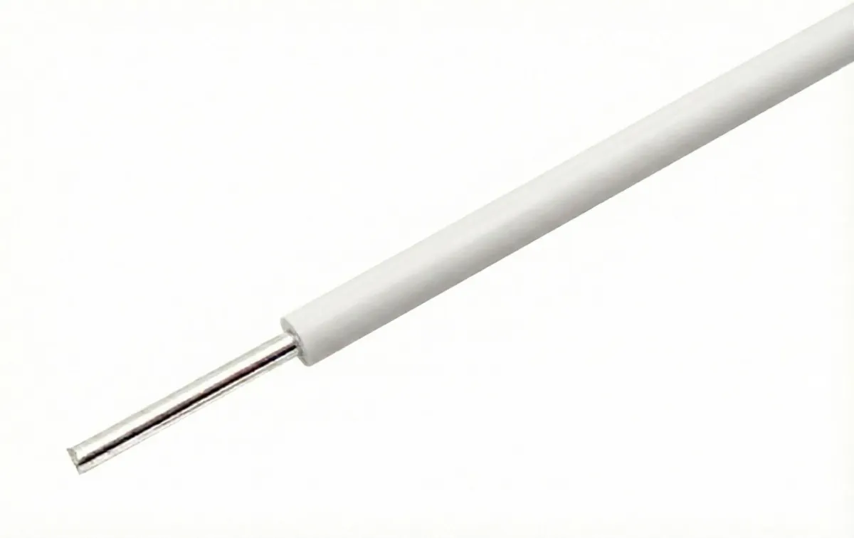 Fil blanc à âme massive 22AWG pour breadboards au mètre