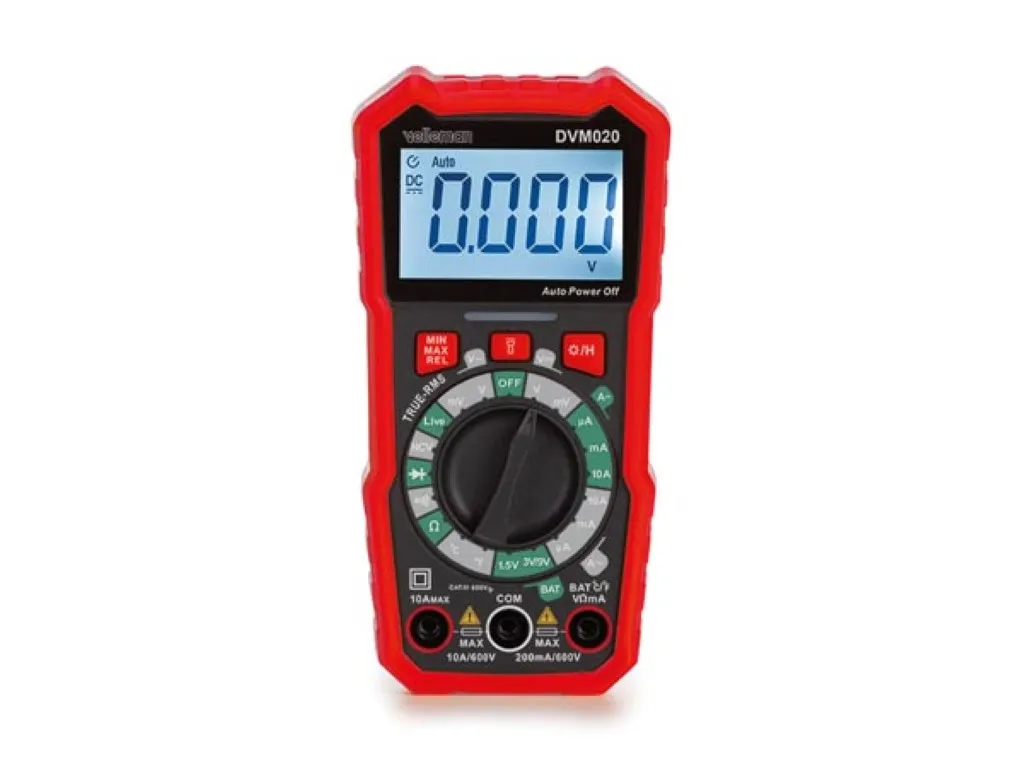 Multimètre numérique Velleman CAT III 600V