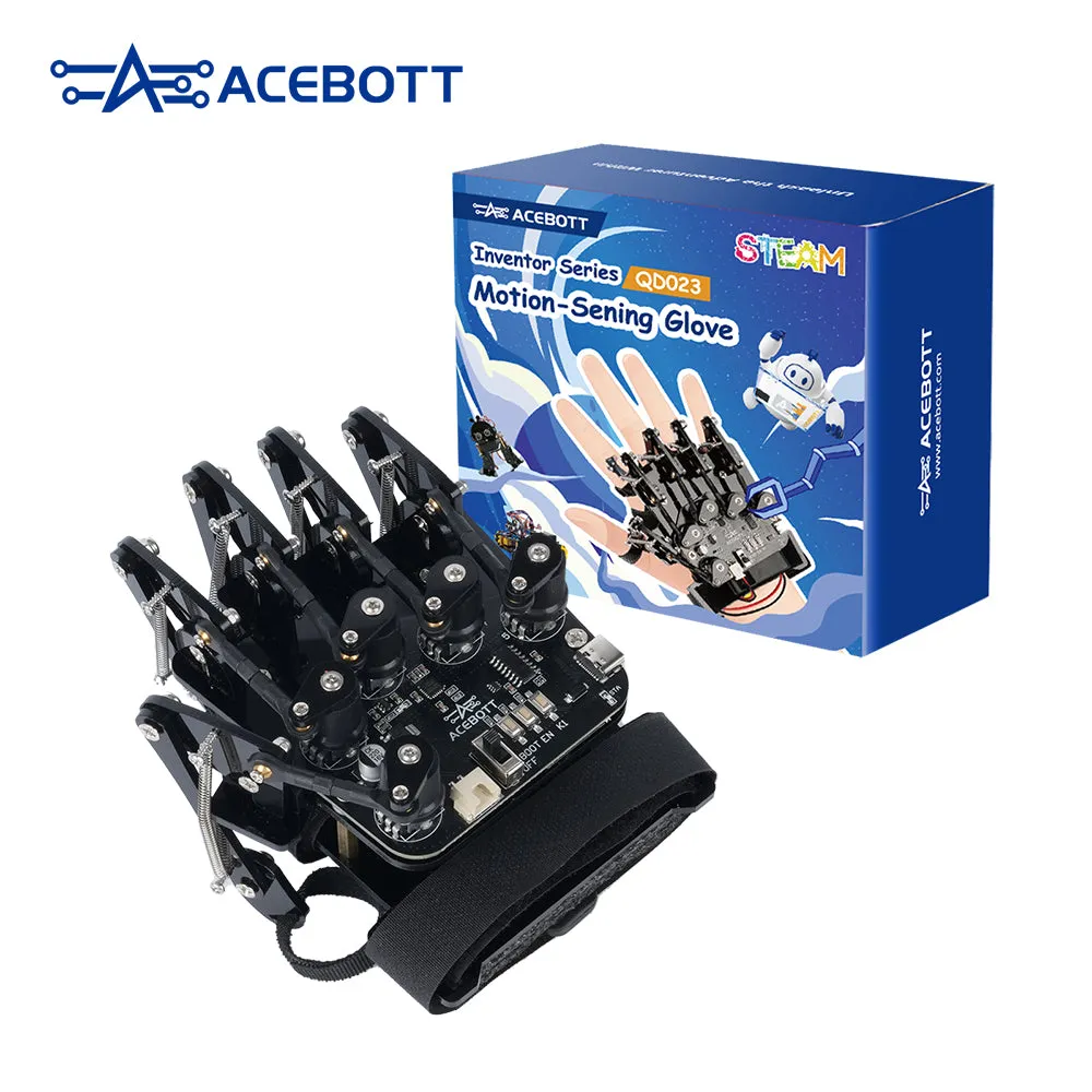 ACEBOTT Gant de détection de mouvement QD023 – Contrôle du robot par gestes de la main