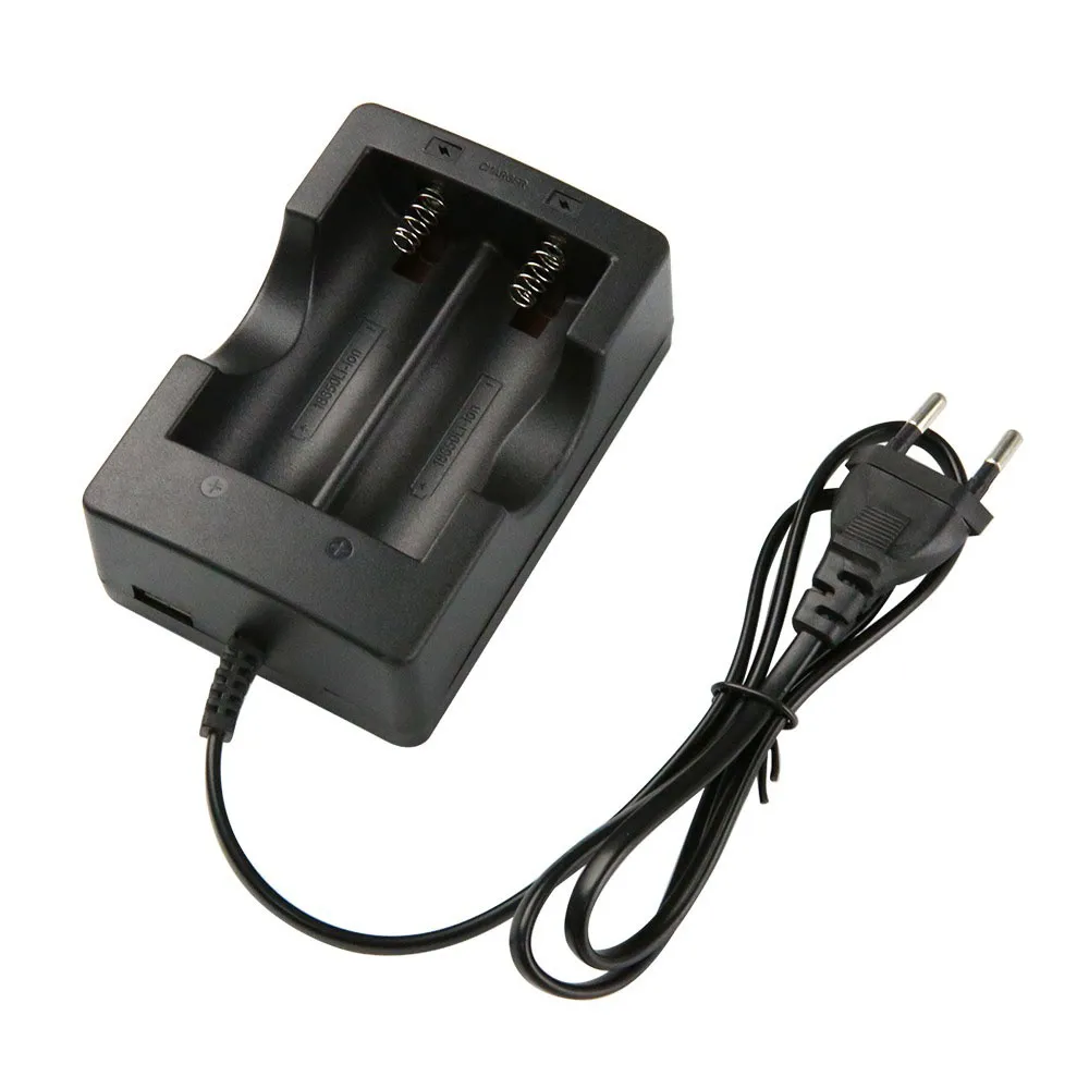 Chargeur pour 2x batteries lithium 18650 3.6V / 3.7V / 4.2V