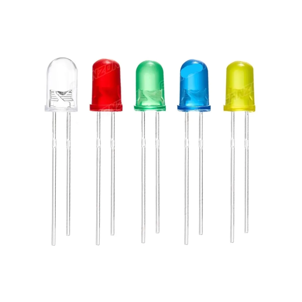 10x diodes LED 5 couleurs différentes