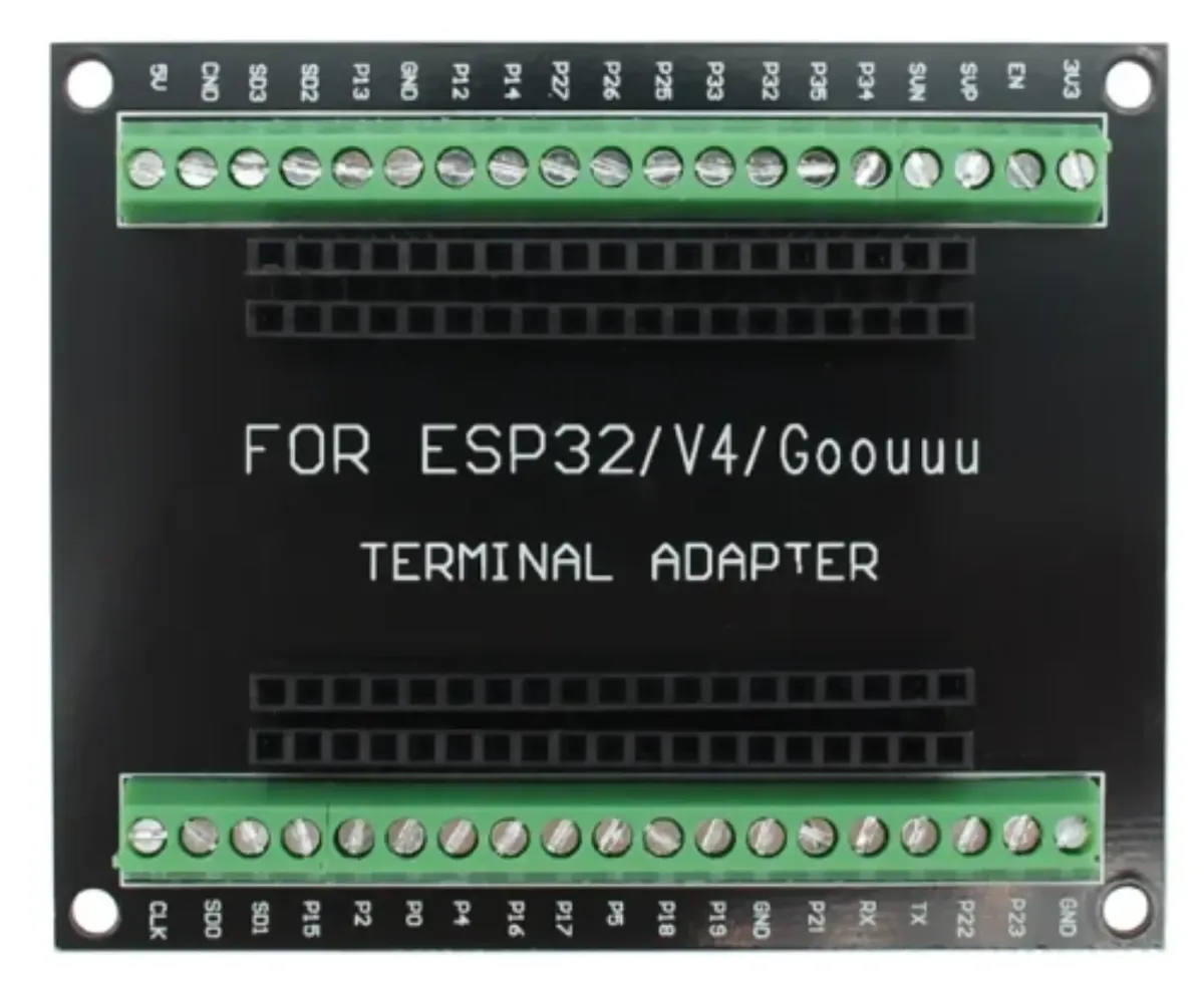 Carte breakout pour ESP32 32U à 38 broches avec borniers à vis