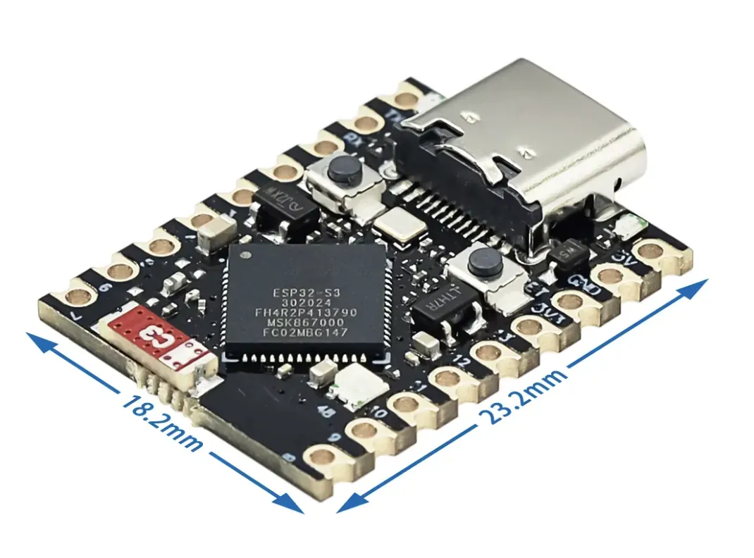 ESP32-S3 Super Mini 4 Mo de mémoire Flash et 2 Mo de PSRAM