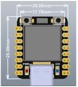 Carte de développement ESP32-C3 avec mini écran OLED MIDI de 0,42 pouce – 5