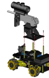 Kit d’extension canon à billes d’eau ACEBOTT pour voiture robot ESP32 – 1