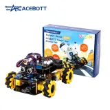 Voiture robot ACEBOTT ESP32 avec entraînement 4x4 roues mecanum | À monter soi-même | STEM – 1