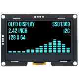 Écran OLED 2.4 pouces 128x64 Bleu I2C SSD1309 3.3V – 1