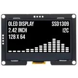 Écran OLED 2.4 pouces 128x64 Blanc I2C SSD1309 3.3V – 1