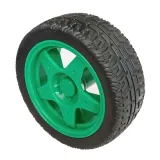 Roue en caoutchouc pour robot ou smart car Vert – 1