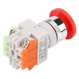Bouton d’arrêt d’urgence champignon rouge à pousser et tourner – 2