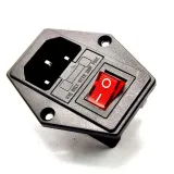 Prise d’alimentation AC C13 avec porte-fusible et interrupteur – 1