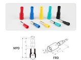 Assortiment de cosses de câble isolées - FRD/MPD2-156 – 6
