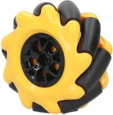 Roue Mecanum / Roue omnidirectionnelle - 60MM-K Jaune - Lot de 4 – 1