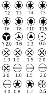 Mini jeu de tournevis 25 pièces de bonne qualité – 5