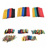 Assortiment de gaines thermorétractables 2:1 - 328 pièces, 5 couleurs, 8 diamètres – 1