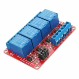 Module relais 5v | 4 canaux rouge – 1