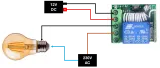 Module relais programmable sans fil avec télécommande incluse (4 boutons) - 12V 433 MHz RF – 2
