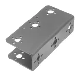 Support de servo pour p. ex. bras robotique / robot humanoïde - U, noir, aluminium – 6