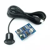 Capteur de distance à ultrasons encastrable noir SR04M-2 résistant aux éclaboussures – 1