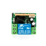 Module relais sans fil incl. télécommande (2 boutons) - 12V, 1 canal, 433Mhz RF – 4