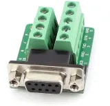 Adaptateur DB9 femelle D-SUB RS232 série vers bornier à vis – 2
