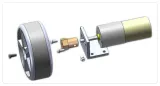 Support de moteur réducteur en aluminium 25mm avec 6 vis – 3
