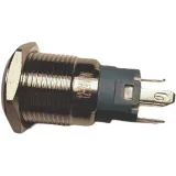 Bouton-poussoir | Moment - impulsion | LED 5V VERT | INOX | 16mm – 3
