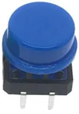 Bouton-poussoir | momentané - impulsion | 12x12x7 | Bleu – 1