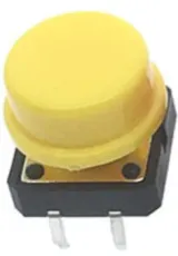 Bouton poussoir | moment - impulsion | 12x12x7 | Jaune – 1