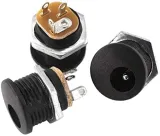 Prise d’alimentation CC femelle 5,5 x 2,1 mm DC-022 avec écrou – 1