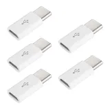 Adaptateur USB-C mâle vers Micro-USB femelle blanc – 4