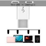 Adaptateur USB-C mâle vers Micro-USB femelle - noir – 2