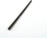 Barrette de broches femelle ronde 2.54Mm 40 broches 1X40p noire – 1