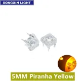 LED 5mm Super Flux Piranha 4 broches - Jaune – 2