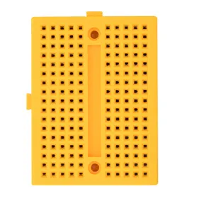 Mini breadboard 170 trous pour prototypage Jaune (connect)