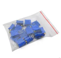 Lot de trimmers/potentiomètres en 15 valeurs différentes 3296W