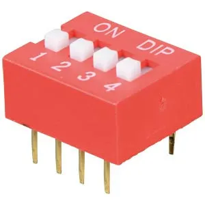 Interrupteur DIP 4 broches 2,54 mm