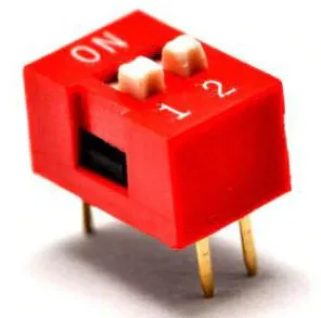 Interrupteur DIP 2 broches 2,54 mm