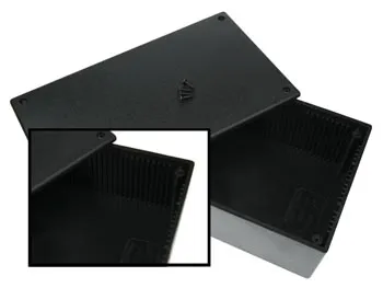 Boîtier en plastique - noir 200 x 110 x 65 mm