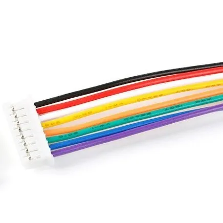 Connecteur/fil terminal 8 broches, 1 côté - mâle, 26AWG 20cm, XH2.54mm