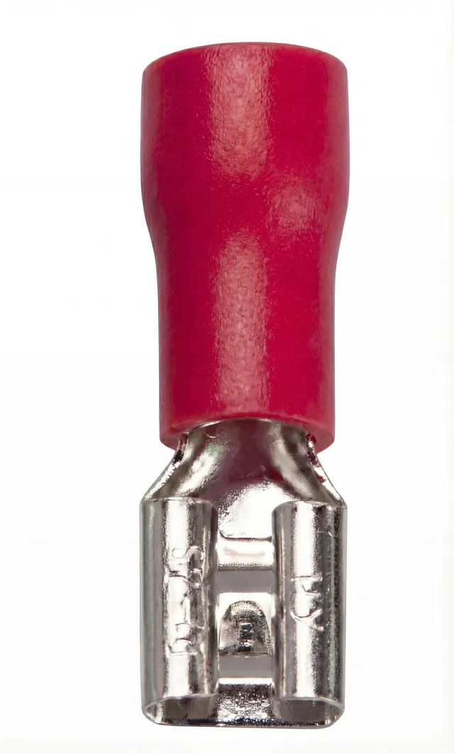 Cosse femelle isolée 6,3 mm – Rouge