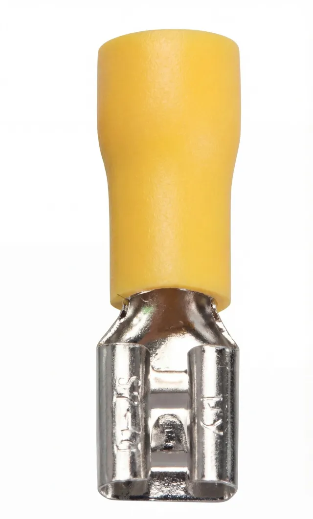 Cosse femelle isolée 6,3 mm – jaune