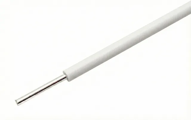 Fil blanc à âme massive 22AWG pour breadboards au mètre
