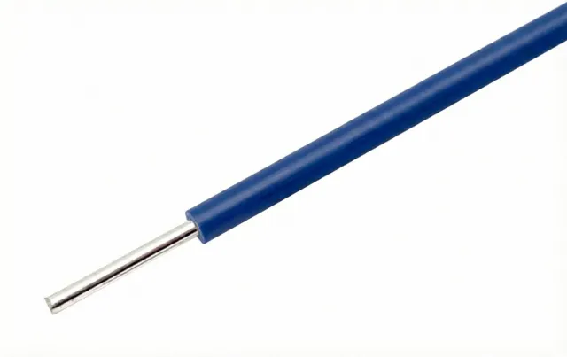 Fil bleu à âme massive 22AWG pour breadboards au mètre