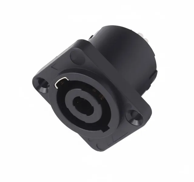 Connecteurs de haut-parleur ronds à montage sur panneau 4 pôles à verrouillage par rotation – compatibles avec Neutrik Speakon