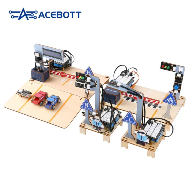 Kit de gestion du trafic ACEBOTT ESP32 avec feux de signalisation, compteur de trafic et gestion d’accès au stationnement QE027