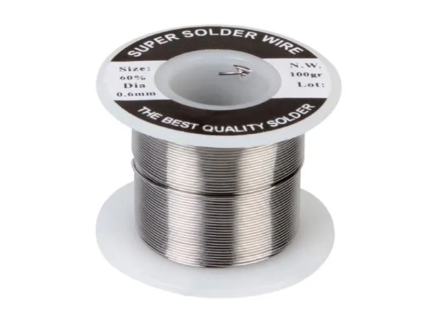 Fil à souder 0,6mm 100g Sn60% / Pb 40%