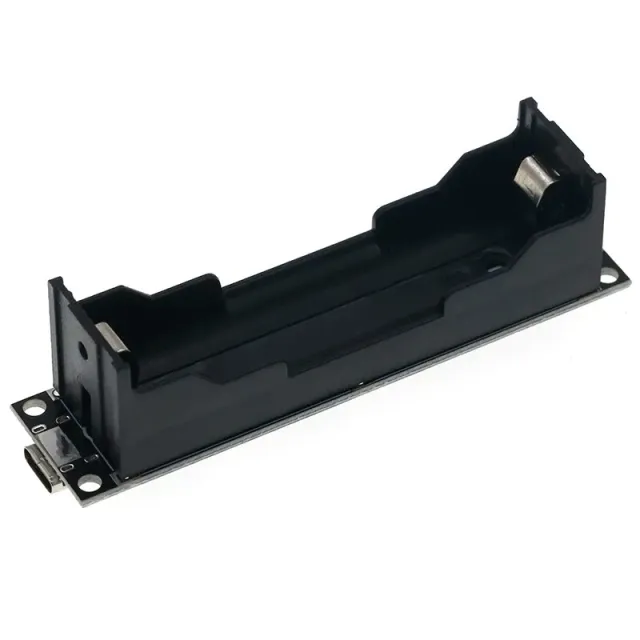 Support de batterie 18650 avec chargeur et module step-up 12V (USB-C)