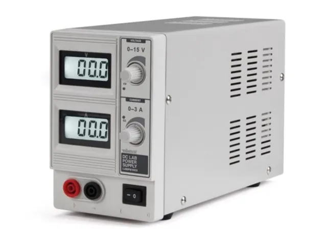 Velleman Alimentation de laboratoire, réglable, 0-15 VDC/0-3 A. LABPS1503